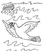 Ausmalbild Bibel die Arche Noah